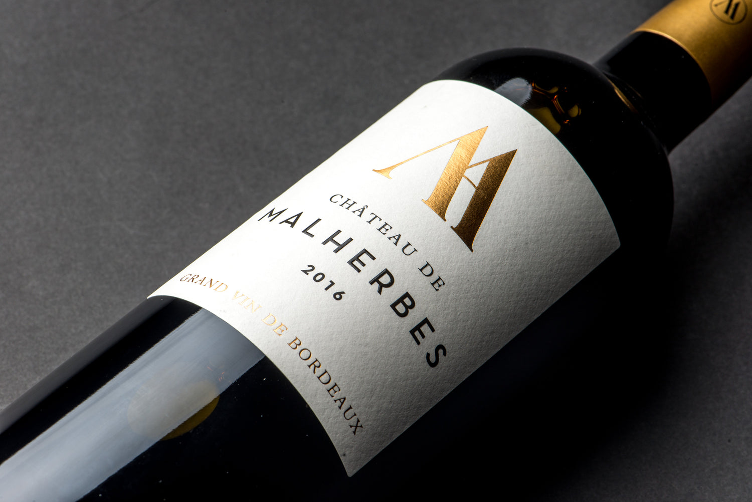 La bouteille de Château de Malherbes Rouge 2016 pour dégustation