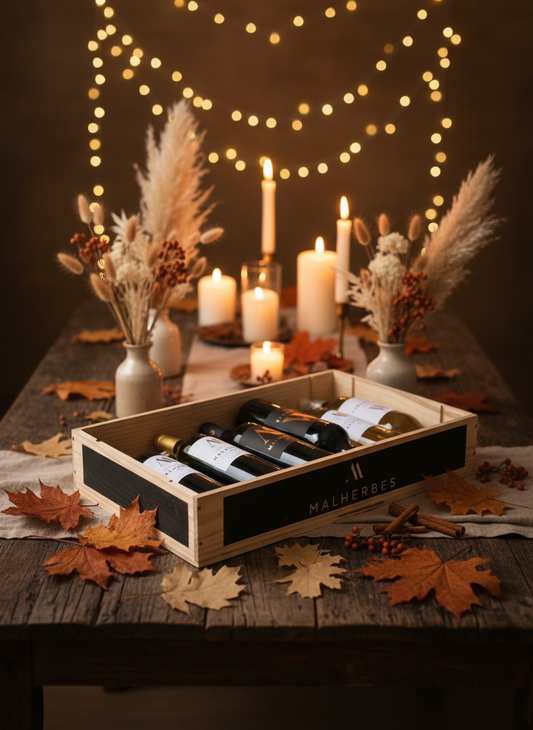 Caisse “Plaisirs Gourmands” | 1 caisse panachée de 6 bouteilles regroupant nos 3 cuvées